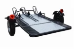 Stand, Store or Roll Ride-Up 3-Rail Motorcycle Trailer - Image 8