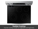 Samsung 6.3 Cu. Ft. Smart Freestanding Electric Range NE63A6311SS - Image 3