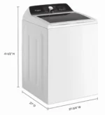 Whirlpool WTW5025SW 4.5 Cu. Ft. Top Load Washer, Built-In Faucet, Agitator - Image 5
