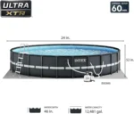 Intex Ultra XTR Round Frame Pool with Pump, Cooler, and Floats (2 Pack) - Image 3