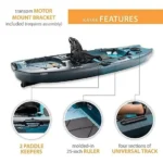 Aurora Fusion Lifetime Manta 10 ft. Sit-On-Top Angler Kayak - Image 4