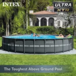 Intex Ultra XTR Round Frame Pool with Pump, Cooler, and Floats (2 Pack) - Image 4