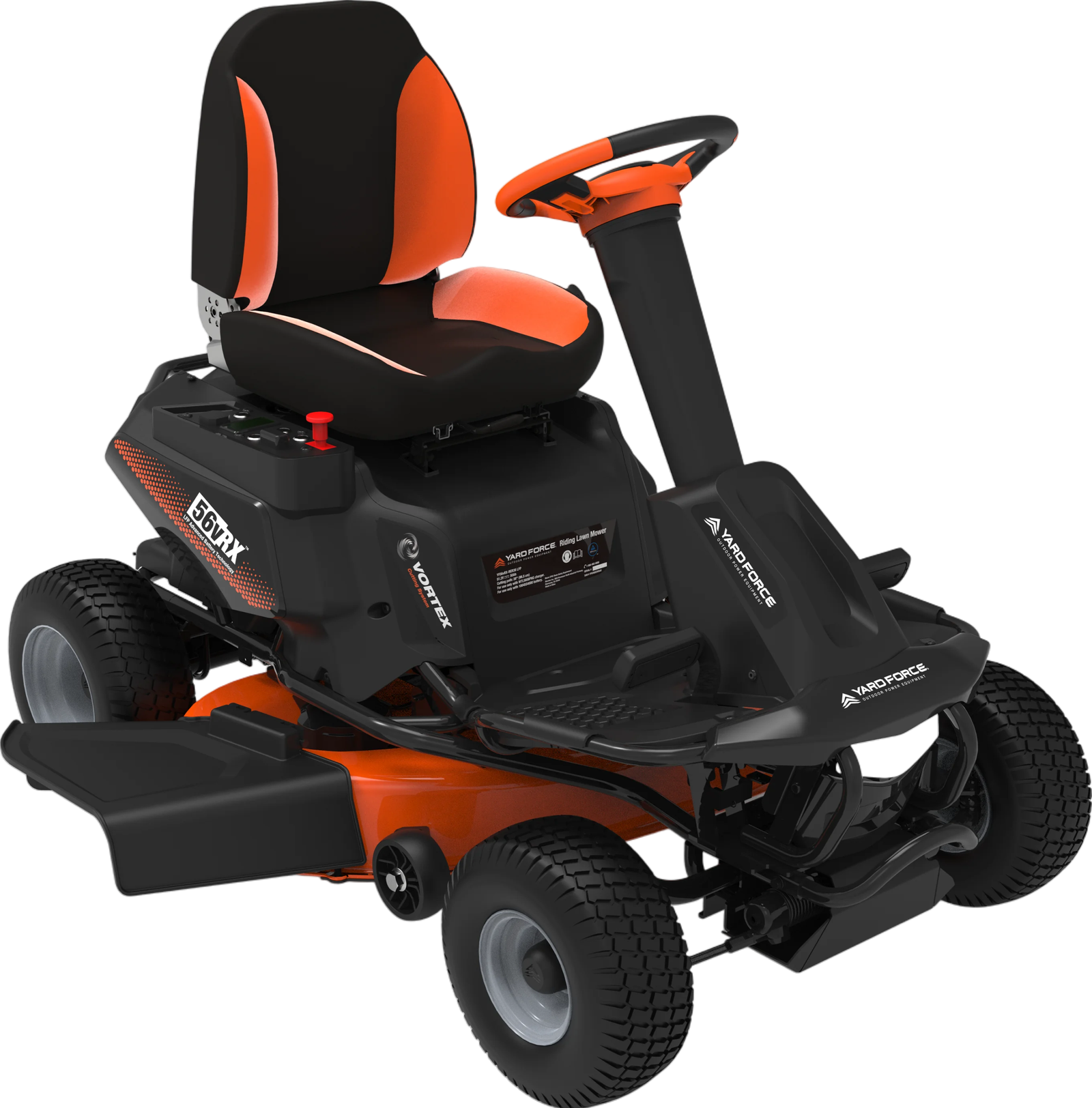 Yard Force Riding Lawn Mower 38″ 56V LFP Battery-Powered YF56VRX New