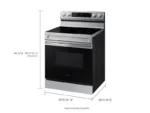 Samsung 6.3 Cu. Ft. Smart Freestanding Electric Range NE63A6311SS - Image 2