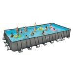 Summer Waves 32ft x 16ft x 52in Rectangle Frame Above Ground Swimming Pool Set - Image 6