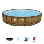 Coleman Power Steel 22-Foot x 52-Inch Round Above Ground Pool Set