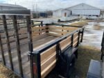 7×10 Heavy-Duty Utility Trailer – Single Axle with Wood Floor & LED Lights