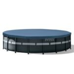 Intex Ultra XTR Frame 18′ x 52″ Above Ground Swimming Pool with Sand Filter Pump, Ladder, Cover, & Maintenance Accessory Kit with Vacuum and Skimmer - Image 2
