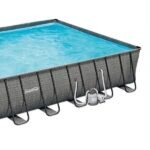 Summer Waves 32ft x 16ft x 52in Rectangle Frame Above Ground Swimming Pool Set - Image 4