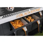 BLACKSTONE 36-Inch 4 Burner Gas Griddle with Dual Air Fryer Drawers – Model 1923 Black - Image 6